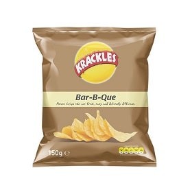 Krackles Potato Crisps Bar-B-Que 125g